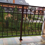 Фото металлическое ограждение для террасы частного дома пс-005 от ПерфоГрад