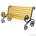 Фото скамейка «лоза» 1,5м (2100х740х900) от ПерфоГрад