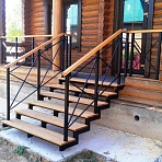 Фото перила из металла в стиле лофт пс-012 от ПерфоГрад