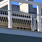 Фото перила для террасной площадки второго этажа загородного дома пс-004 от ПерфоГрад