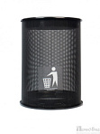 Фото металлическая урна "ажур",13 л, черная от ПерфоГрад