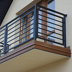 Фото балконные перила из металла для частного дома пс-011 от ПерфоГрад