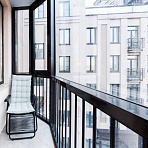 Фото перила для панорамного балкона сварные пс-001 от ПерфоГрад